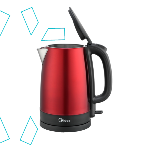 Hervidor rojo Midea Inox MK-17S32AR