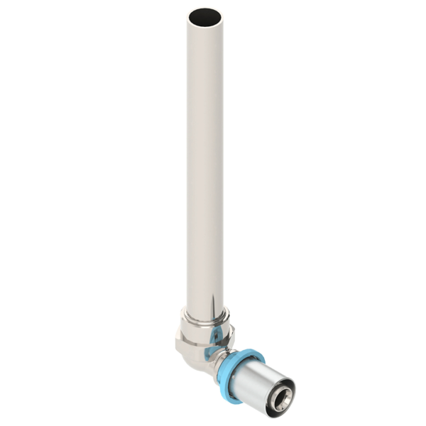 Montaje curvo con tubo de cobre - niquelado - Gerpex LBP